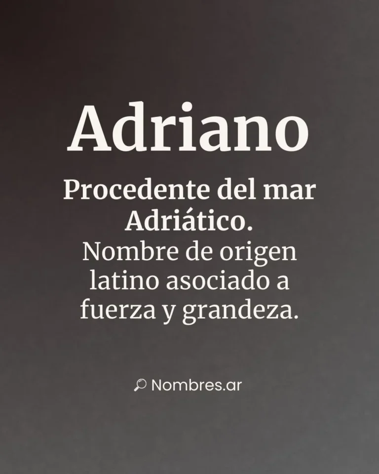 Significado del nombre Adriano – Origen latino y simbolismo