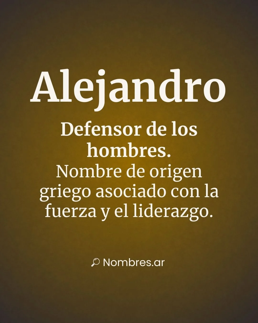 Nombre Alejandro de origen griego con significado de defensor y protector de la humanidad.