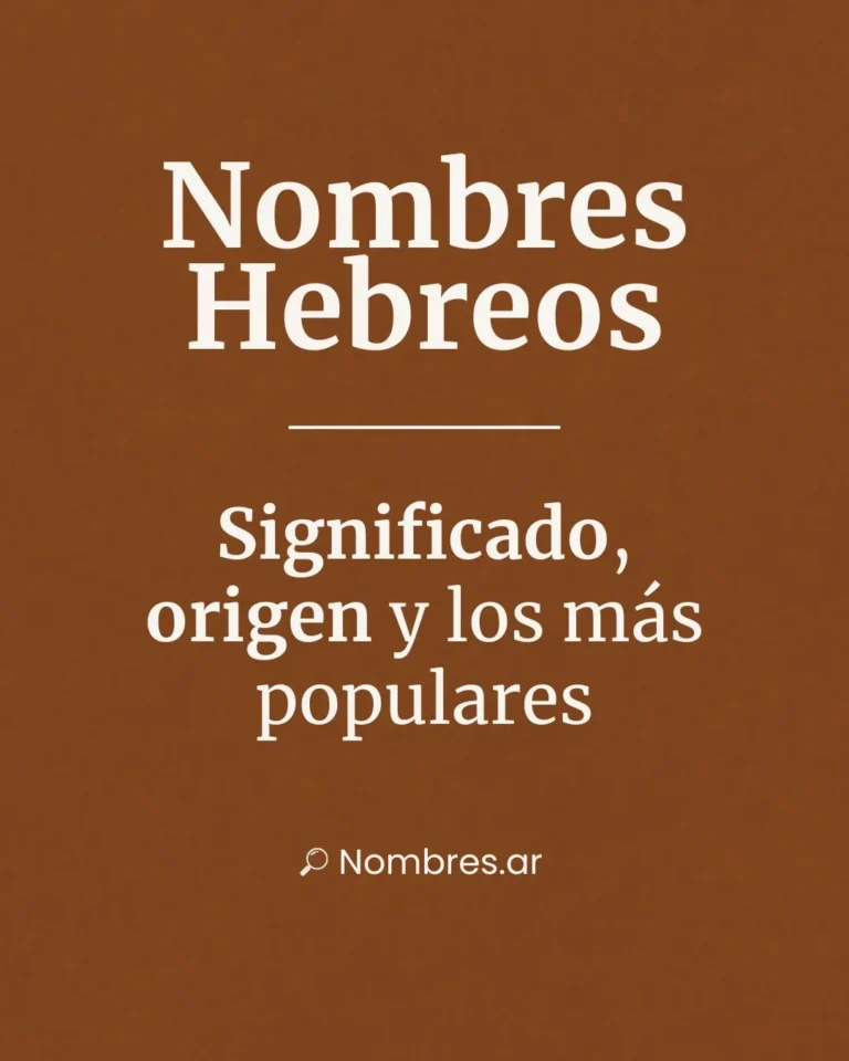 Nombres hebreos – origen, significado y los más populares.